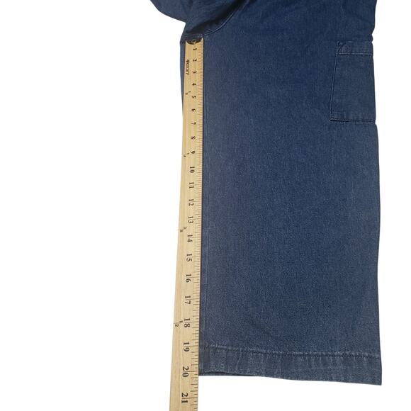 Basic Editions 3‑Pc Women’s Bundle S Paisley Top + Blue & Khaki Wide‑Leg Capris - Picture 13 of 16